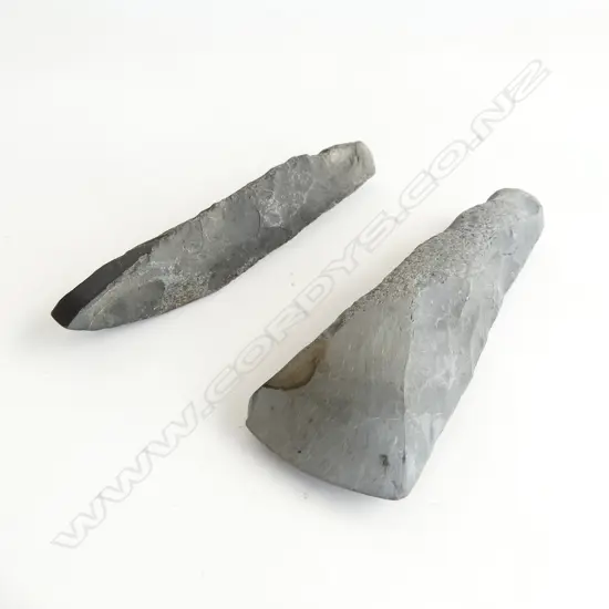 Two Māori pre-European toki,